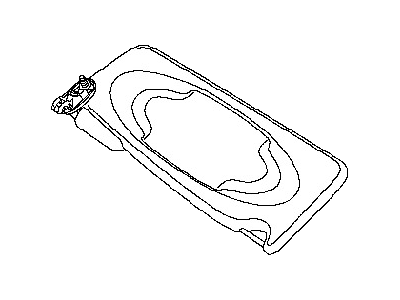 Nissan 96400-9SA0C Passenger Side Sun Visor Assembly