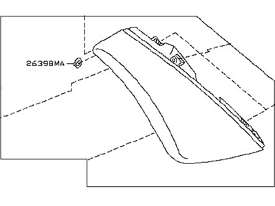 Nissan 26550-CC20A Lamp Assembly-Rear Combination, RH