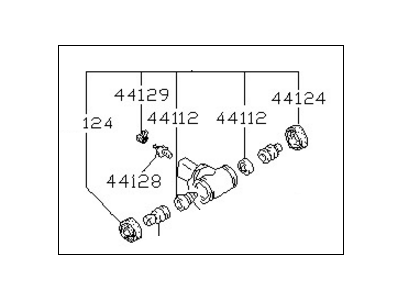 Nissan D4100-60A92 Cup Kt Brake Cylinder