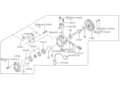 Nissan 49110-8B710 Pump Assy-Power Steering