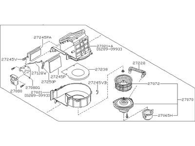 Nissan 27200-48P10 Blower Assy-Front