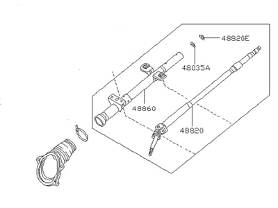 Nissan 48805-30R00 Column Assembly-Steering Impact Absorbing