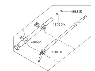 Nissan 48810-30R00 Column Assembly-Steering Upper