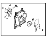 OEM 1998 Nissan Sentra Fan & Motor Assy-Condenser - 92120-5B401