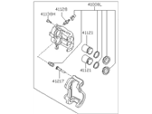 OEM 1987 Nissan D21 REMAN CALIPER Front Right - 41001-09G05RE