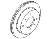 OEM Nissan 240SX Rotor-Disc Brake - 40206-67F00