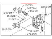 OEM 1990 Nissan Stanza Throttle Body - 16118D3311