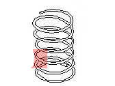 OEM 1986 Nissan Stanza Spring-Rear - 55020-D1620