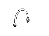 OEM 1984 Nissan Sentra Hose-Brake-Front - 46213-01A17