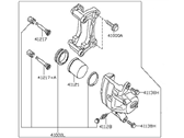 OEM 2009 Nissan Altima CALIPER Assembly-Front - 41011-JA00A