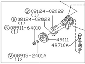 OEM 1988 Nissan 200SX Pump Power Steering - 49110-01F00