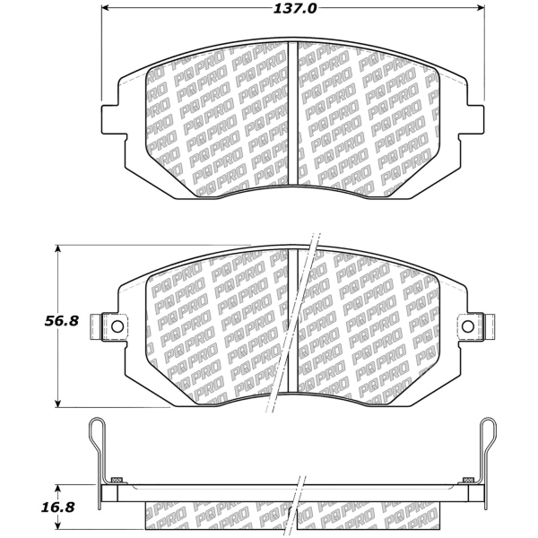 Centric Posi Quiet Pro™ Ceramic Front Disc Brake Pads 500.09290