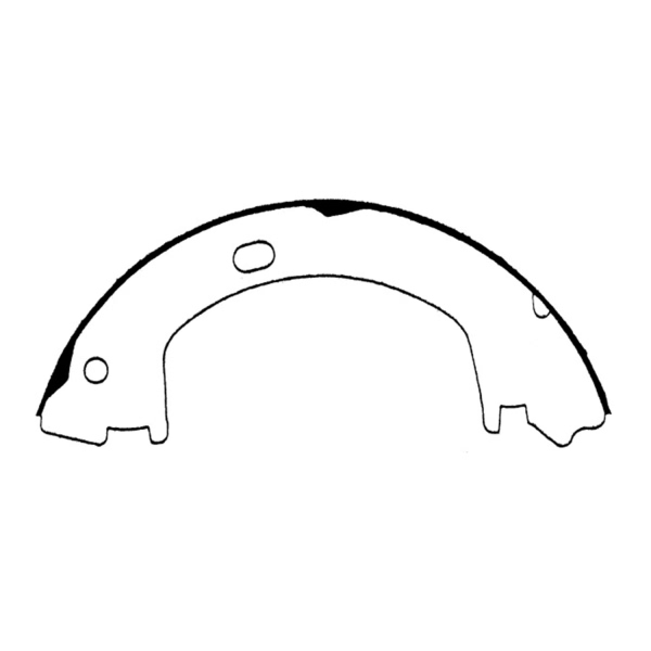 Centric Premium Rear Parking Brake Shoes 111.06430