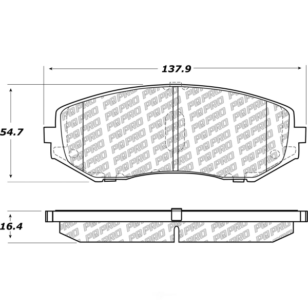 Centric Posi Quiet Pro™ Ceramic Front Disc Brake Pads 500.11880