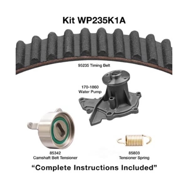 Dayco Timing Belt Kit With Water Pump WP235K1A