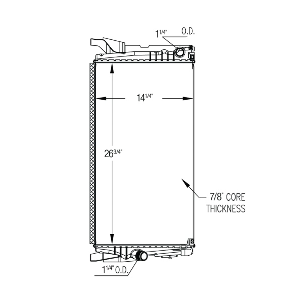 TYC Engine Coolant Radiator 13543