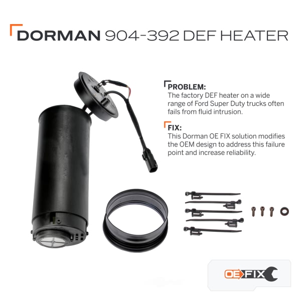 Dorman Diesel Emissions Fluid Heater 904-392