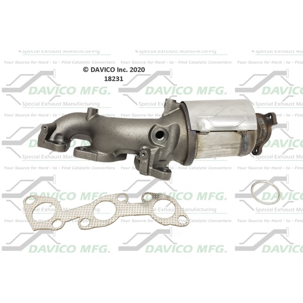 Davico Exhaust Manifold with Integrated Catalytic Converter 18231