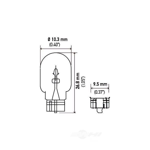 Hella 194 Standard Series Incandescent Miniature Light Bulb 194