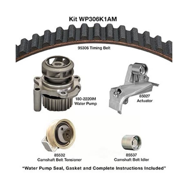 Dayco Timing Belt Kit With Water Pump WP306K1AM