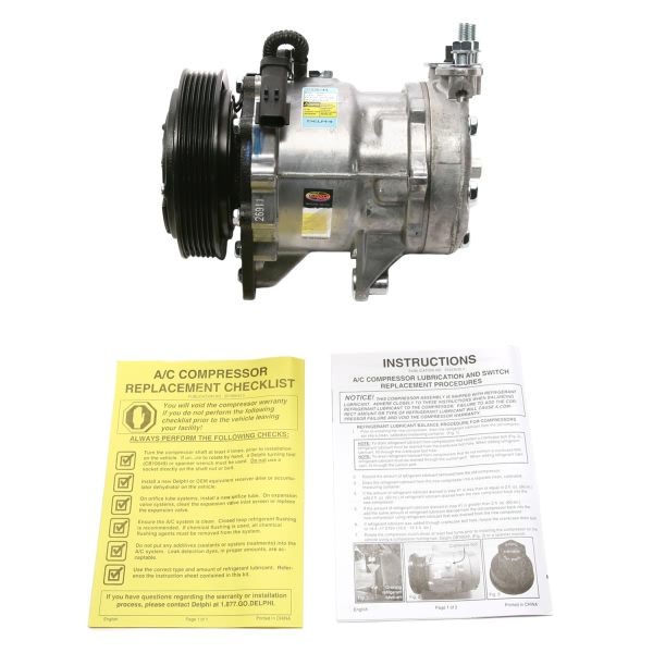 Delphi A C Compressor With Clutch CS20144