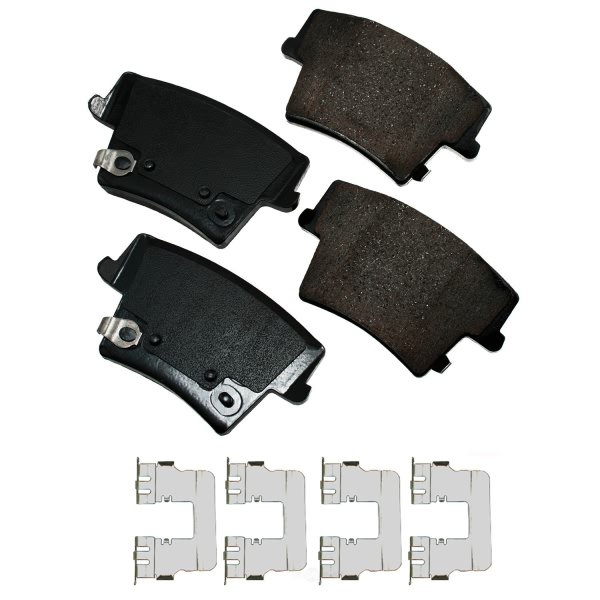 Akebono Pro-ACT™ Ultra-Premium Ceramic Rear Disc Brake Pads ACT1057