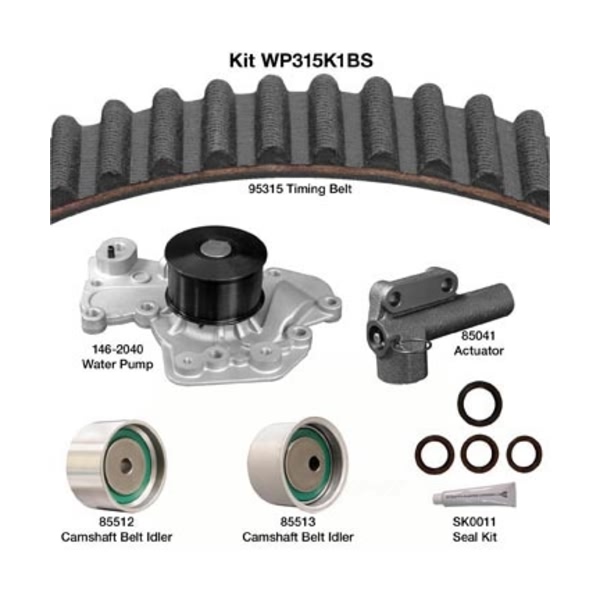 Dayco Timing Belt Kit With Water Pump WP315K1BS