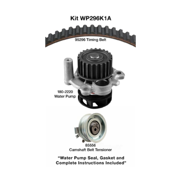 Dayco Timing Belt Kit With Water Pump WP296K1A