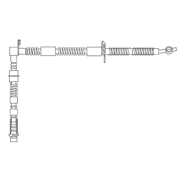 Centric Front Passenger Side Brake Hose 150.22009