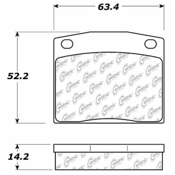 Centric Posi Quiet™ Ceramic Front Disc Brake Pads 105.01170