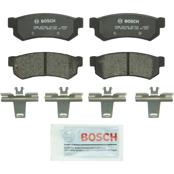 Bosch QuietCast™ Premium Organic Rear Disc Brake Pads BP1315