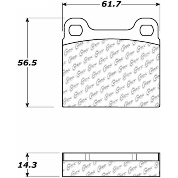 Centric Posi Quiet™ Ceramic Front Disc Brake Pads 105.00310