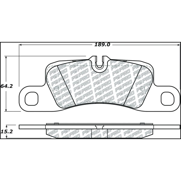 Centric Posi Quiet Pro™ Semi-Metallic Rear Disc Brake Pads 500.13901