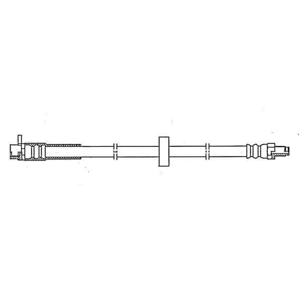 Centric Rear Brake Hose 150.33368