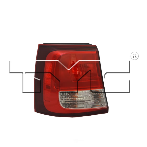TYC Driver Side Outer Replacement Tail Light 11-6614-00