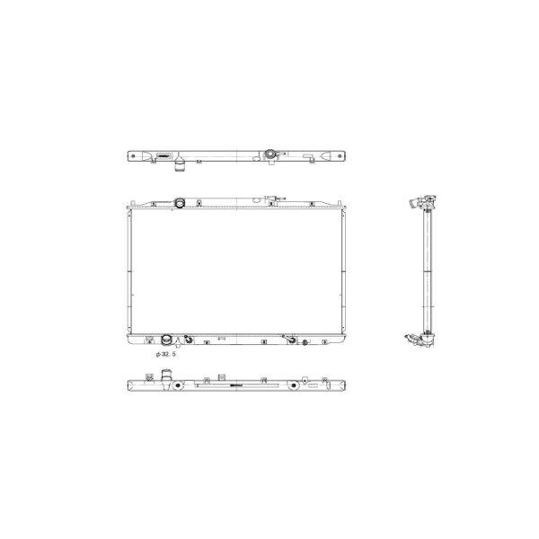 TYC Engine Coolant Radiator 2830