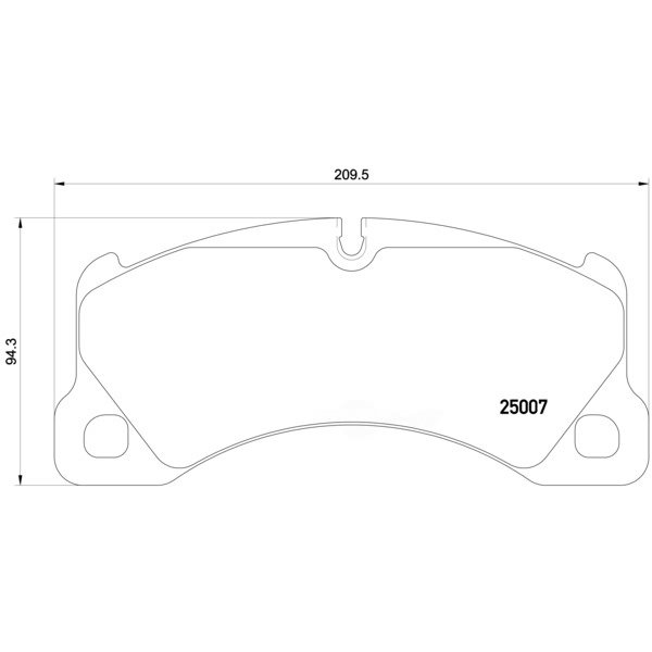 brembo Premium Low-Met OE Equivalent Front Brake Pads P65021