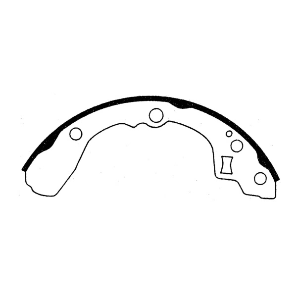 Centric Premium Rear Drum Brake Shoes 111.05400