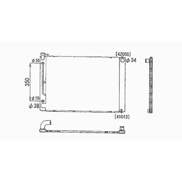 TYC Engine Coolant Radiator 2688