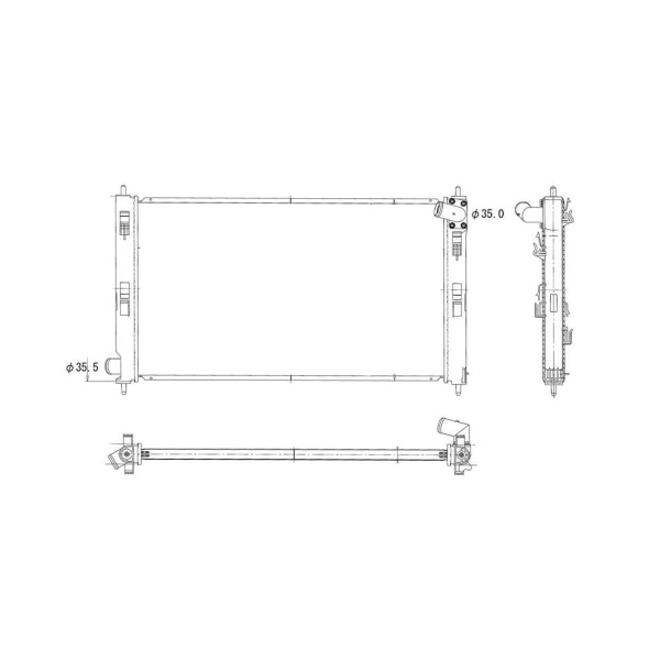 TYC Engine Coolant Radiator 2978