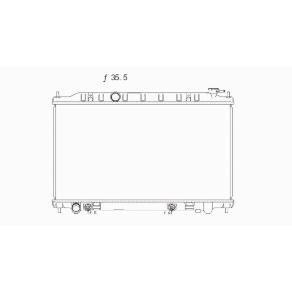 TYC Engine Coolant Radiator 2414