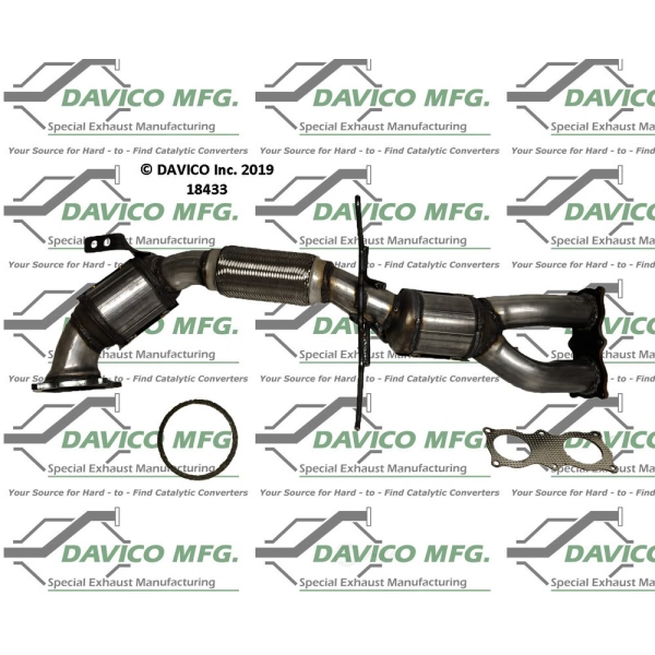 Davico Direct Fit Catalytic Converter and Pipe Assembly 18433