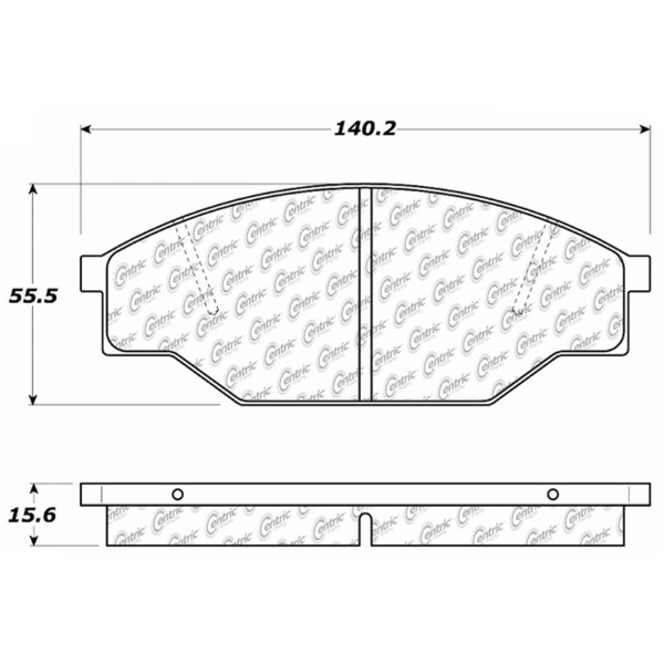 Centric Posi Quiet™ Ceramic Front Disc Brake Pads 105.03030