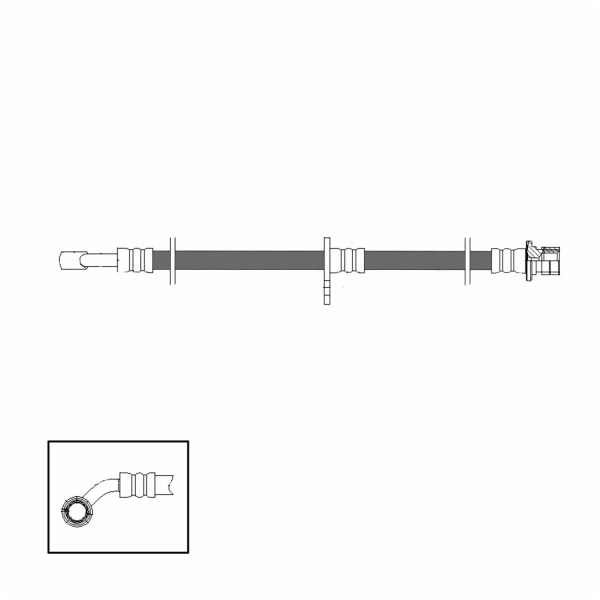 Centric Front Brake Hose 150.40094