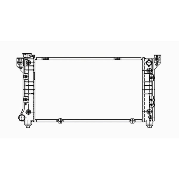 TYC Engine Coolant Radiator 1862