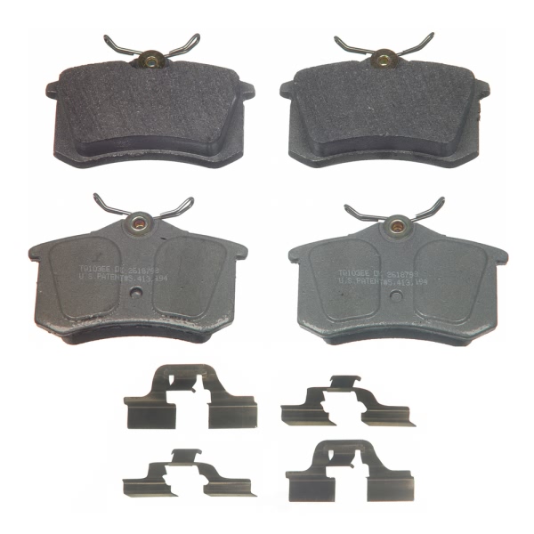 Wagner ThermoQuiet Semi-Metallic Disc Brake Pad Set MX340A