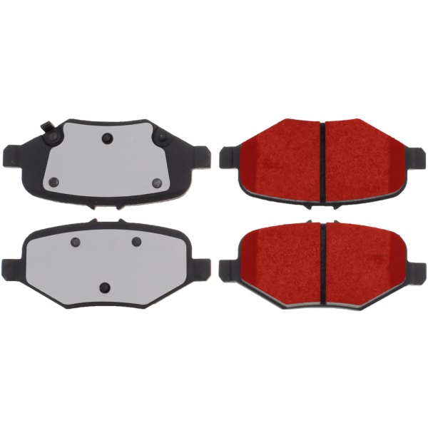 Centric Posi Quiet Pro™ Semi-Metallic Rear Disc Brake Pads 500.16120