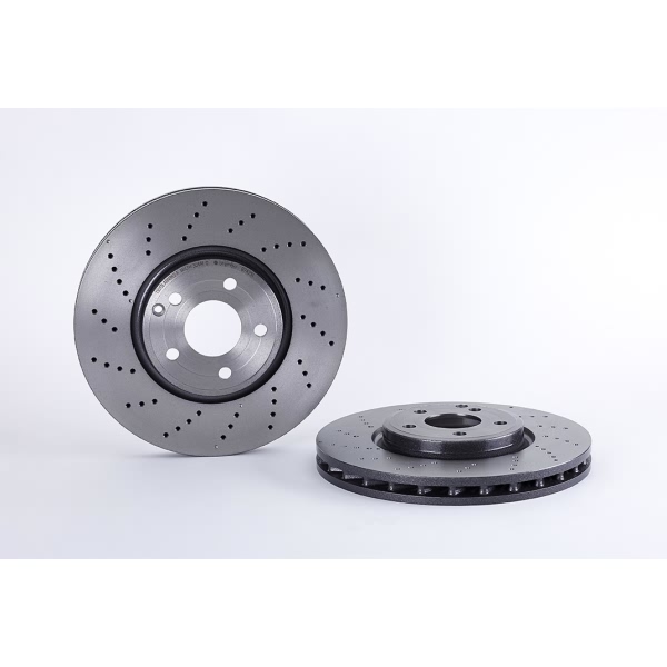 brembo UV Coated Series Drilled Vented Front Brake Rotor 09.B742.51