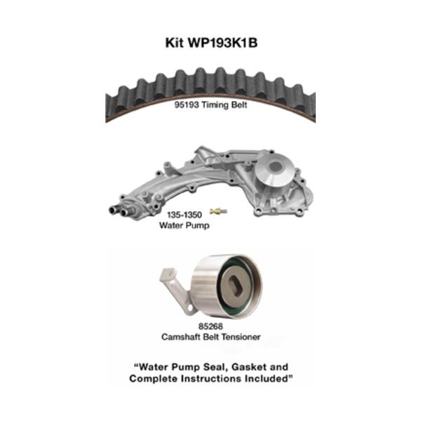 Dayco Timing Belt Kit With Water Pump WP193K1B