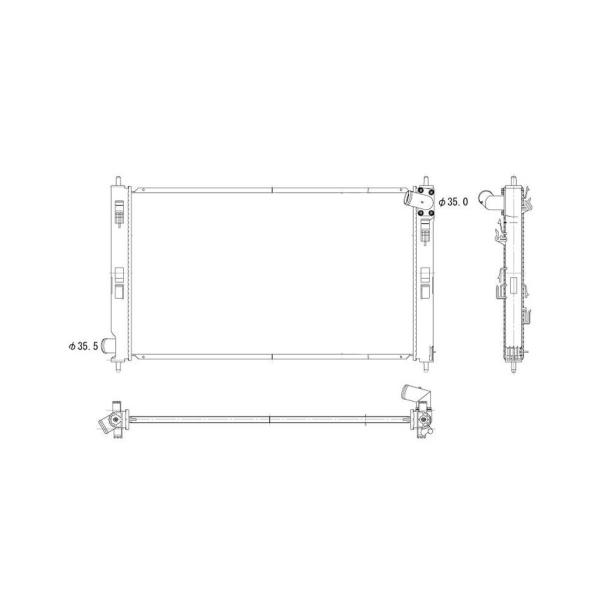 TYC Engine Coolant Radiator 2979